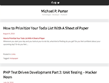 Tablet Screenshot of michaelpporter.com